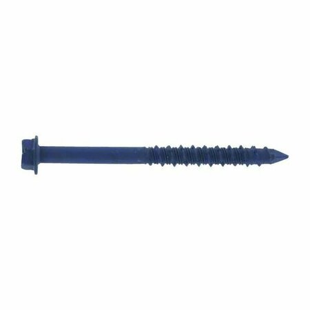 TAPCON 3/16-inch x 2-3/4-inch Climaseal Blue Slotted Hex Head Concrete Screw Anchors w/Drill Bit, 100PK 3040C